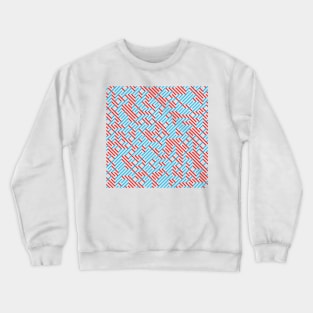 Impossible Blue/Green Maze Crewneck Sweatshirt